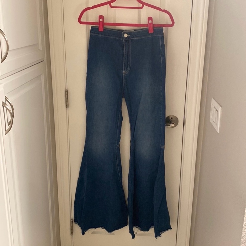 Free People Indigo Stretch Flare Jeans